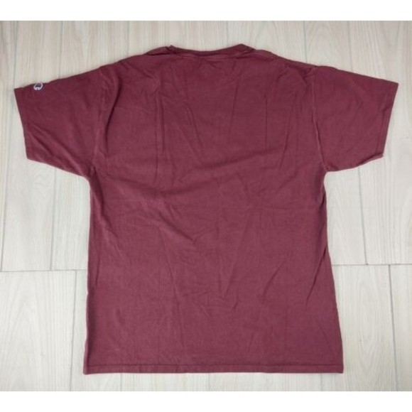 Champion Authentic Athleticwear T-Shirt Mens‎ Large Burgandy Short Sleeve Crew - Picture 2 of 7